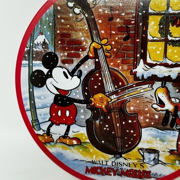 Vintage 90’s Disney Container Tin Mickey Mouse and Pluto - Picture 7 of 7